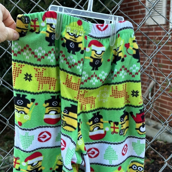 Despicable Me Minions Fleece Elastic Waist Pajama Pants PJs Bottoms Green Boys M - Picture 7 of 16